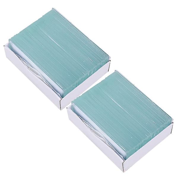 100 st preparerade mikroskopglas