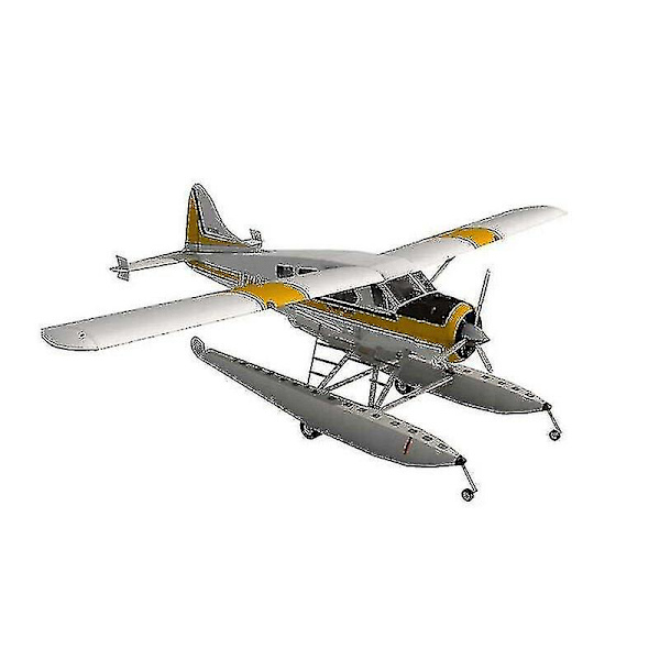 Hmwy-diy 1:32 45cm Dhc 2 Beaver Seaplane Kokoa käsin 3d-palapelipeli Lasten lelu|lentokone Paperimalli