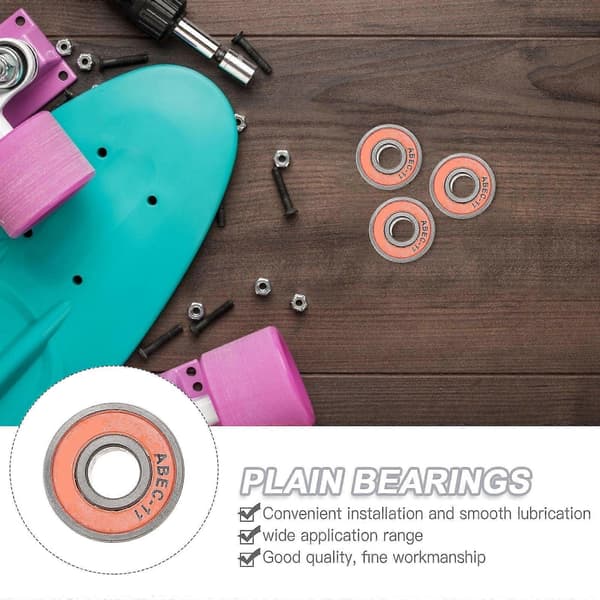Skateboard Lejer Longboard Lejer til Skateboards 8 Stk Orange
