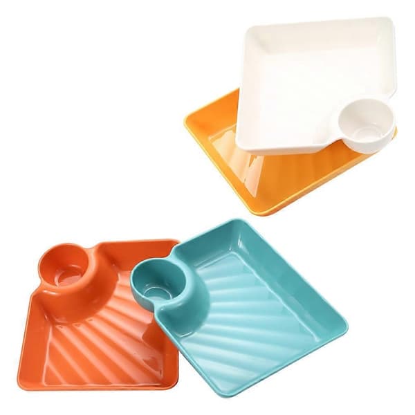 Madserveringsfade PP Madfade til brug 12 stk. assorterede farver