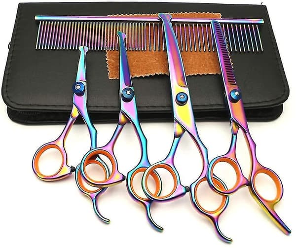 Favson Pet Grooming Scissors Set Rundad Spets
