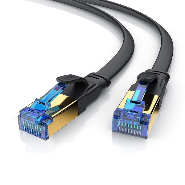 \u2013 2m - Cat.8 Flat Ethernet-kabel \u2013 8.1 Standard Class \u2013 Cat 8 Lan nettverkskabel - 40000 Mbits \u2013 Patch-kabel -