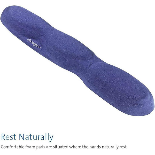 Ergonomisk Komfortskum Tastatur Håndledsstøtte Med Håndledsstøttepude - 458 X 36 X 85 Mm - Blå (64270)