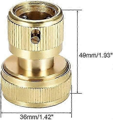 19 mm (3/4\") Mässing Trädgårdsslang Snabbkopplingar för Trädgårdsslang (2-PACK) 25-26s