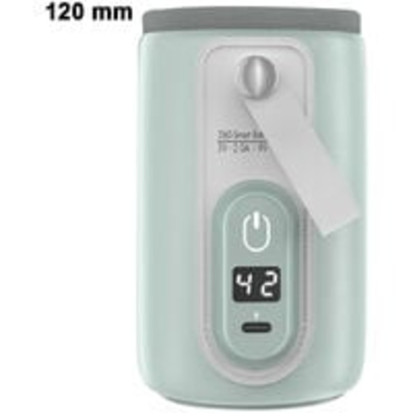 Bærbar flaskevarmer, USB flaskevarmer til modermælk og formel med LCD-skærm, hurtig og præcis opvarmning