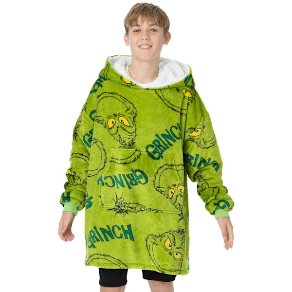 The Grinch Oversized Hoodie Blanket til Børn