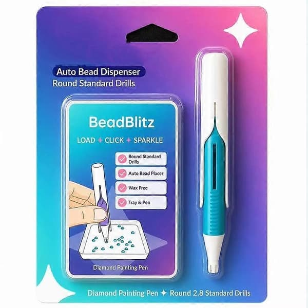 Automatisk pärldispenser för diamantmålning, ergonomisk diamantkonstpenna Blue