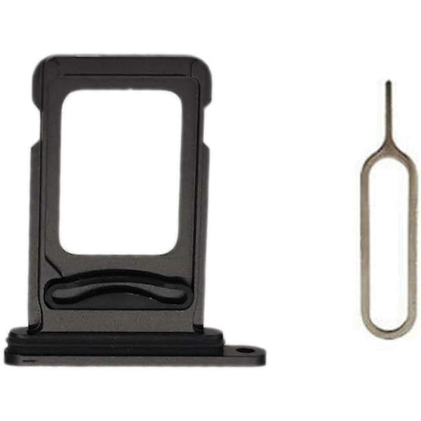 SIM-korttipaikan pidike, korvaava korttipaikka aukiheittotapilla iPhone 11:lle (6,1 tuumaa) (musta, Dual SIM)