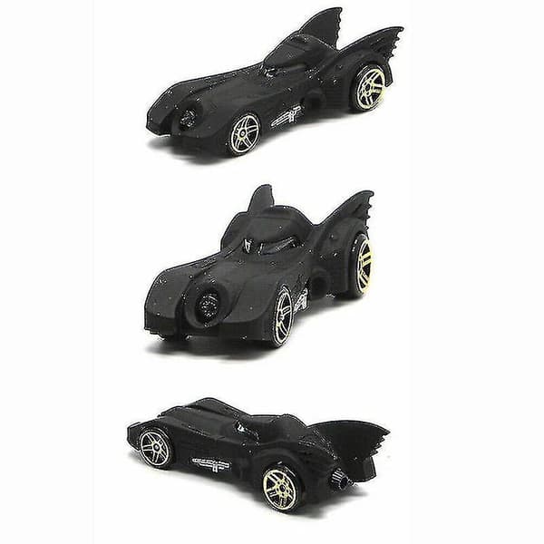 Sæt med 6 Batmobile billegetøjsbil i metal