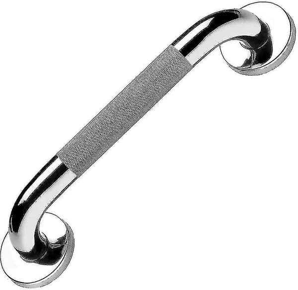 Badgreppstång med halkfri grepp, robusta duschsäkerhetshandtag i rostfritt stål silver 1 st