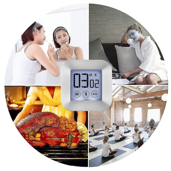 2023 - Kök Timer, Digital Kök Matlagningstimer Magnetisk Med LED-display