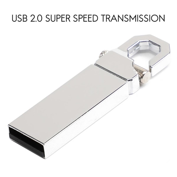 USB Flash Drive 64 GB USB 2.0 Mini Bærbar Høyhastighets Metal Vanntett Pen Drive Stor kapasitet PC Notebook U Disk
