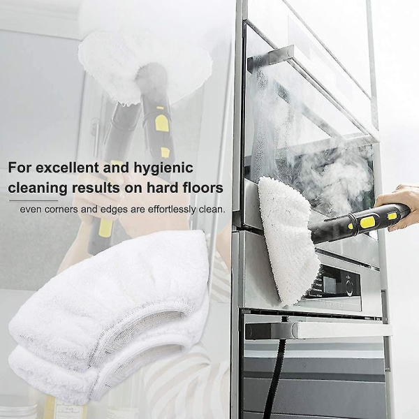 8 st Mikrofiberdukar för Karcher, Handmunstycke Dukar Tillbehör för SC 1, 2, 3, 4, 5 Ångrengörare