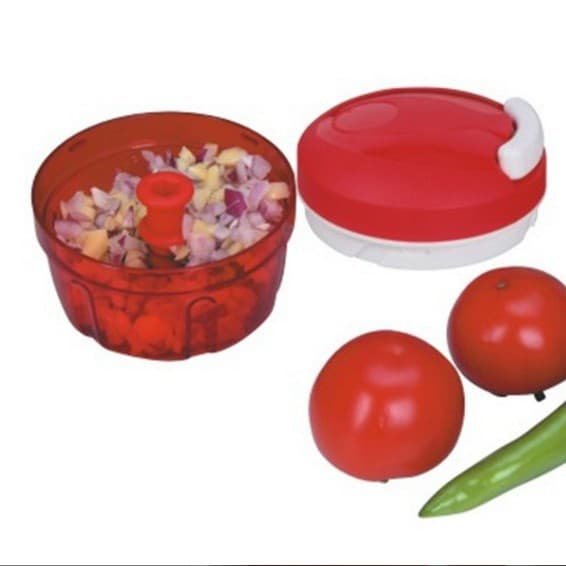 Sommarrea: Tupperware Chef Turbo-Chef Röd D158 Hackare & Speedy Boy Lökhackare
