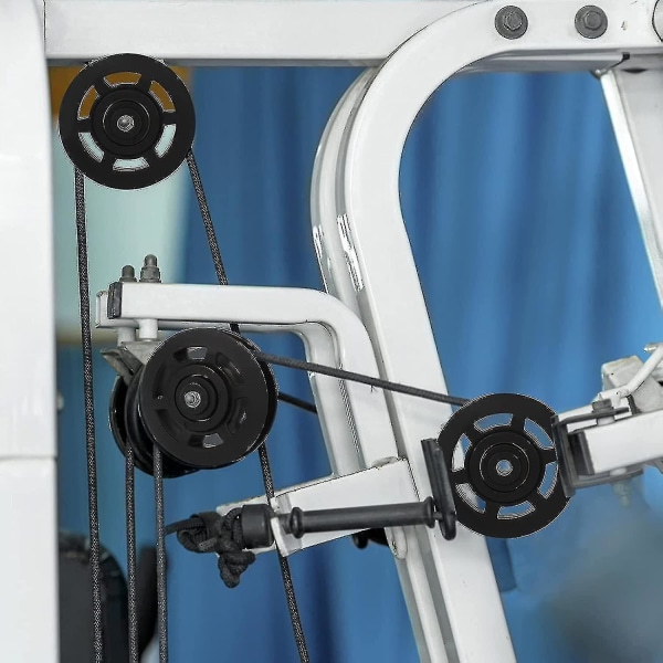 4 stycken Fitness remskiva, 90 mm remskiva Slitstarkt gymkabel remskiva hjullager remskiva för gym fitness (