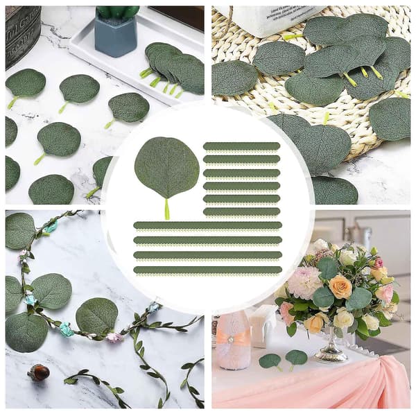 700 stk. Bulk Eucalyptus Blade Kunstig Greenery Eucalyptus Til Diy Bryllupsbuketter Centerpie