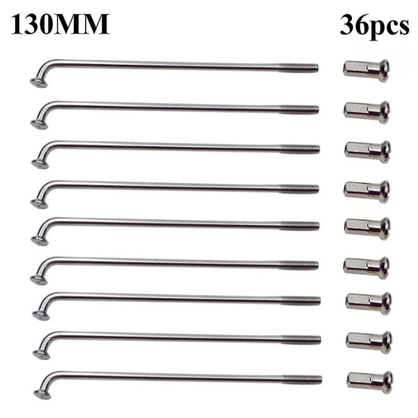 36 stk sykkel eiker langvarig multifunksjon lett fjellsykkel eiker for sykkel 130mm