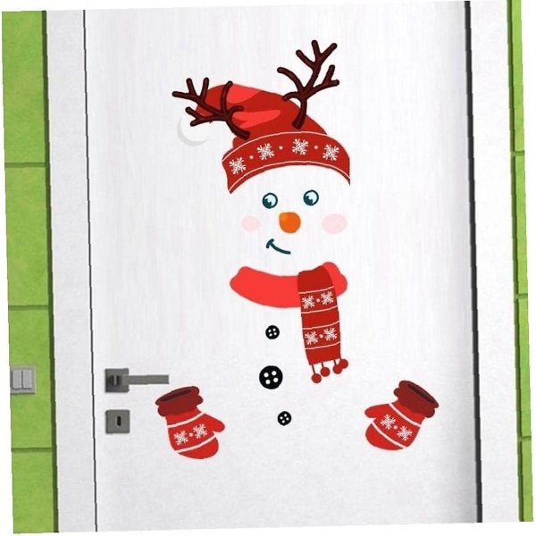 Julklistermärken Gör-det-själv Kylsklistermärken Kylsklistermärken Klistermärken för kylskåp Garagedörr Fönster Jul Xmas Party Dekoration Tillbehör