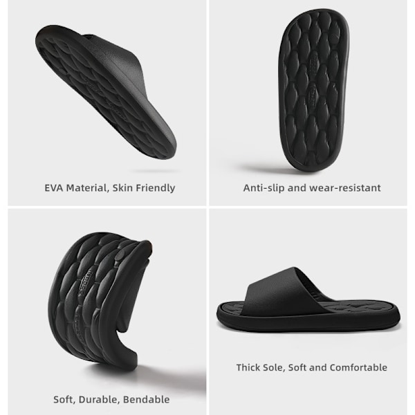 Sommer Nye Sky Slippers Mænd Kvinder Strand Sandaler Tykke Platform EVA Blød Sål Mode Flip Flops Par Hjem Sko Negro 38-39