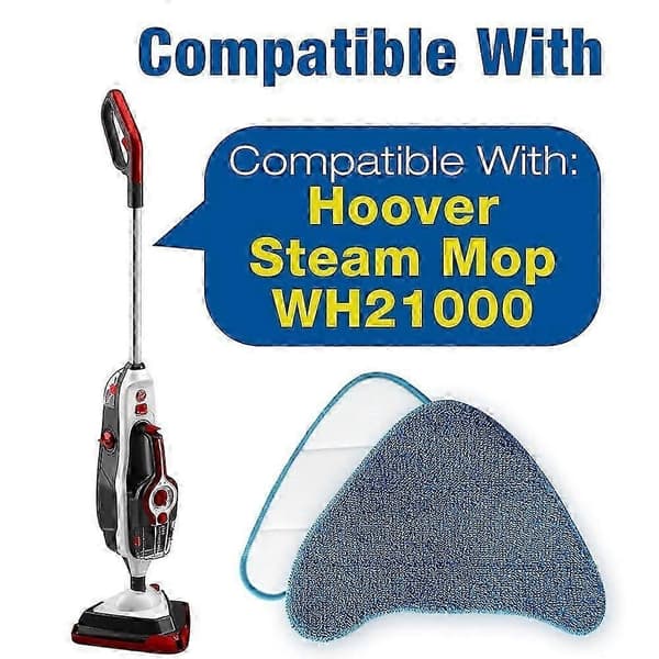 Erstatningsdampmoppepuder til Hoover WH21000 - 6-pak mikrofiber
