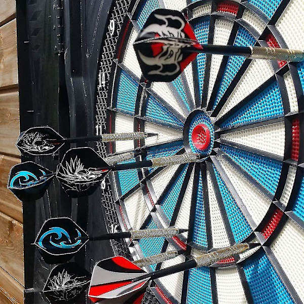 Dartset, 12-pack mjuka pilar med mjuka spetsar för elektronisk darttavla med extra 42 dartflights och 100 svarta plastspetsar