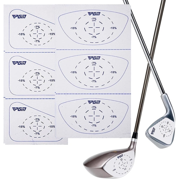 Golf Impact Tape - Club Impact Stickers, nyttig træningshjælp til sving, selvlærende Swet Spot og konsistensanalyse