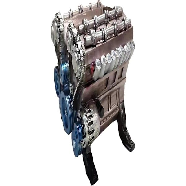 Motormodel Desktop Motor, 8-cylinders-inline Bilmotor Model Byggesæt Voksen Mini Motormodel Legetøj Til Kontorer, Hjem, Ktvs, Cafeer Og Hoteller.
