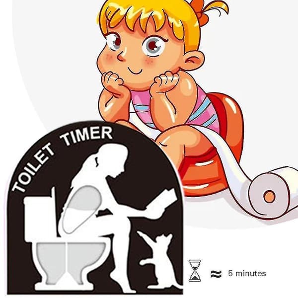 Kreativ Toalett-Sandtimer Sandtimer i Plast Sandglas Timer Hantverkspresent