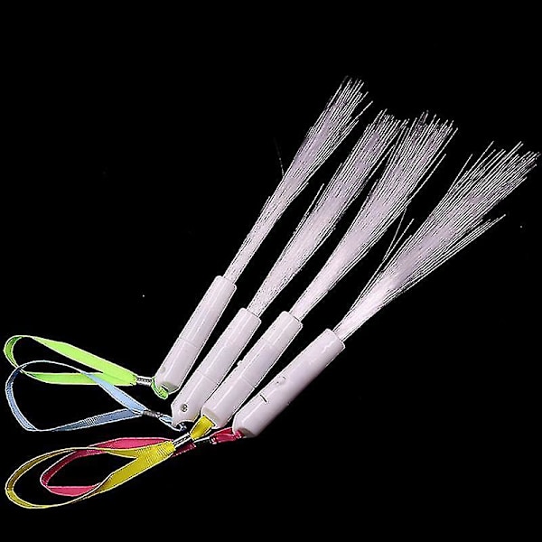 24 stk Fiber Optic Wand Led Hvite Glow Sticks