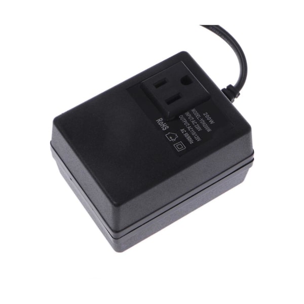 200w AC 220v til 110v Reduser Transformator Konverter Reise Strøm Eu Plugg Adapter