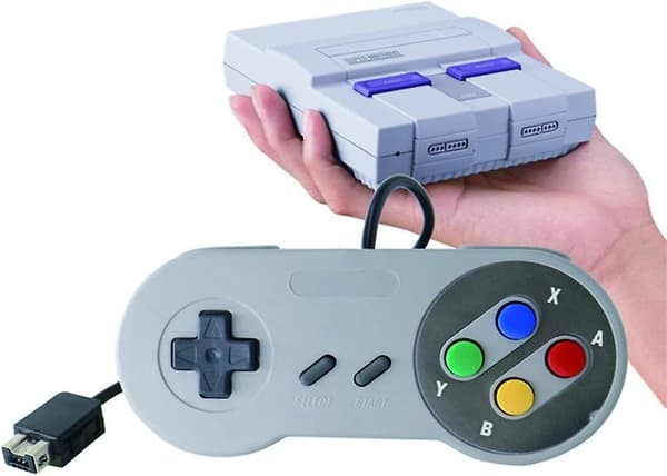 Trådløs controller til New Super Nintendo Nes/snes Classic Edition Mini 2017, Classic Game Controller Joystick Gamepad (2 Packnot Usb)