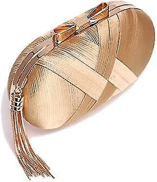Aftenspose, Tassel Satin Aftenspose (guld)