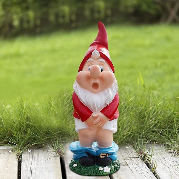 Hagenisser - Morsom hagenisse-statue - Hagenisse-figurer i harpiks - 10,9\"
