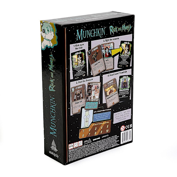Rick Card Game Adult Swim Munchkin Brädspellicensierad Merchandise Munchkin Spel Från Steve