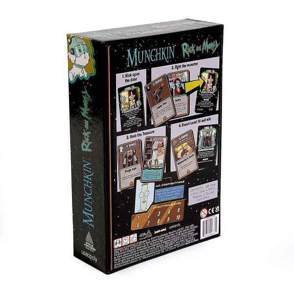 Rick Card Game Adult Swim Munchkin Brætspillicenseret Merchandise Munchkin Spil Fra Steve