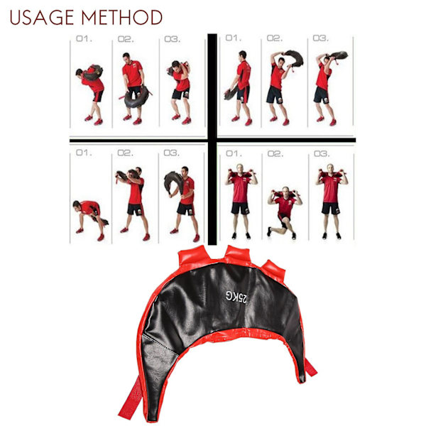 Viktlyftväska Bulgarisk Power Bag Styrketräning Sandsäck Fitness Träning Sandsäck 25kg