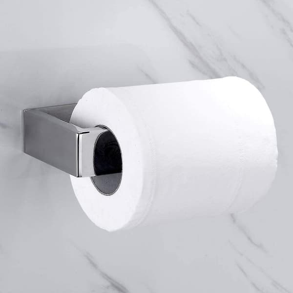 Toiletpapirholder uden boring - i forkromet 304 rustfrit stål - uden boring