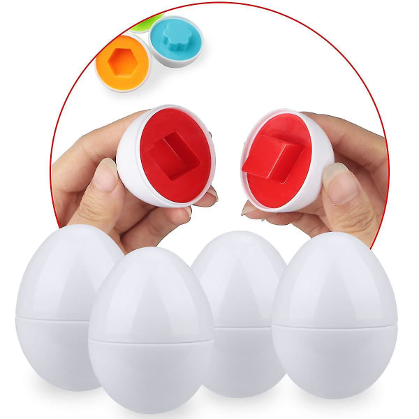 Toddler Eggs Set Lelut 1 2 3 Vanhoille tytöille Ur Lajittelu Koulutuslelut Ur Matng Egg