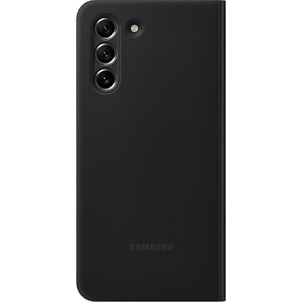 Officiellt Samsung Galaxy S21 FE (Fan Edition) Clear View Fodral Flip Cover - Mörkgrå
