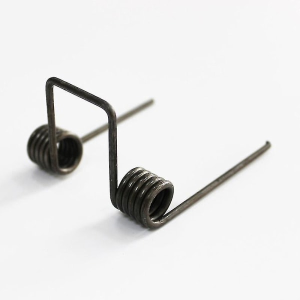 Dubbel torsionfjäder, tråddiameter 2,5 mm yttre diameter 15,5 mm fotlängd 65 mm 5 varv