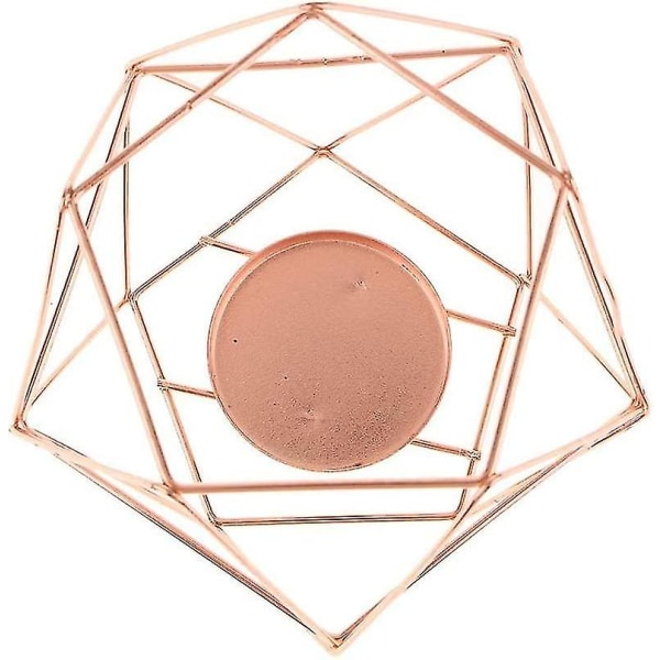 3D geometrisk lysestake til bryllup, lysestake til telys, dekorasjon til bryllup