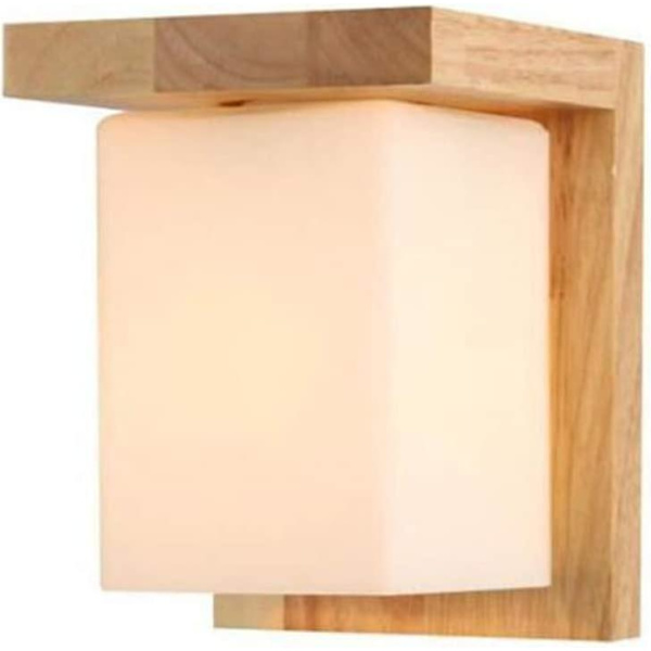 Vintage Væghængt Lampe Industriel Væghængt Lampe Træ Kunst