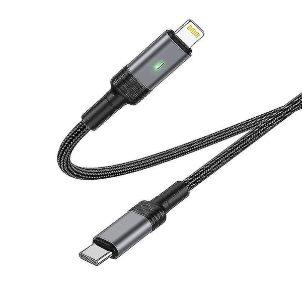 Borofone Bu30 Lynk & Co Pd Intelligent Power-off Data Cable Lämplig för Apple Nylon Flätad Snabbladdningsdatakabel