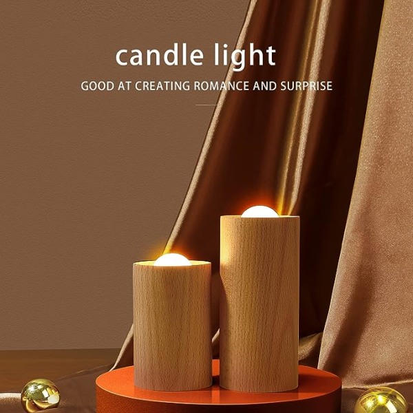 Välkkyvät liekettömät kynttilät valaisevat, realistiset ja kirkkaat led-kynttilät paristokäyttöiset valot ilmavirran tunnistimella, pilarikynttilöiden valo