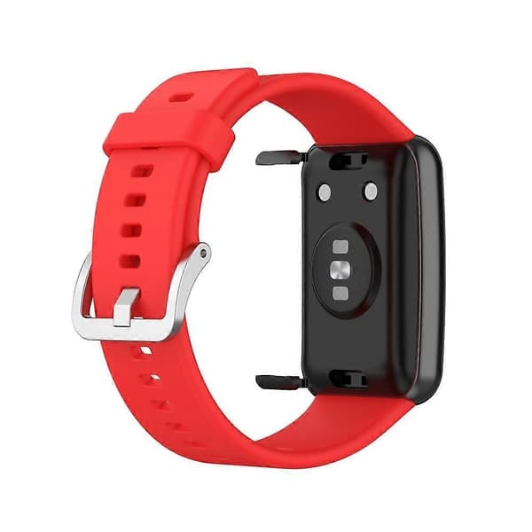 Blød silikone urrem til Huawei Watch Fit - Rød Red