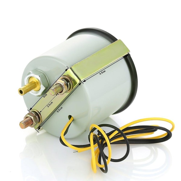 Universal Bil Turbo Boost Tryckmätare 0-35 Psi Mätare Rökfärgade Urtavlor 2\" 52mm Blå LED