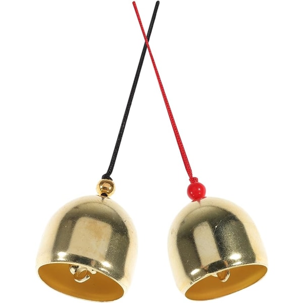 4 kpl Jouluaskartelukello Vintage Kuparikello Mini Jingle Bell Feng Shui Riippuva kello Tuulikello Kello Joulukuusi Riipukset Kotipuutarhaan Jouluun