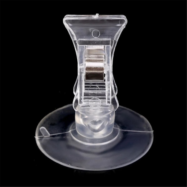 10 st sugkoppsklips transparent sugkoppsklämma badrumsfönster glas sugkopp med klämma för annons