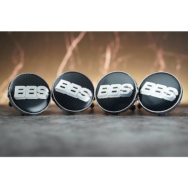 Bbs Black Carbon Hjulnavkapslar Navkapslar Emblem 60mm 4st