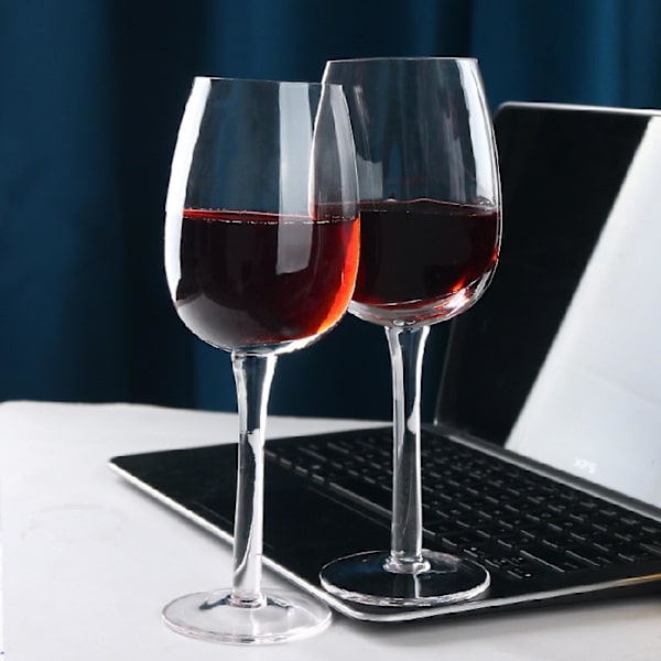Halv Vinglas Krystalglas Der Gennemtrænger Glasset